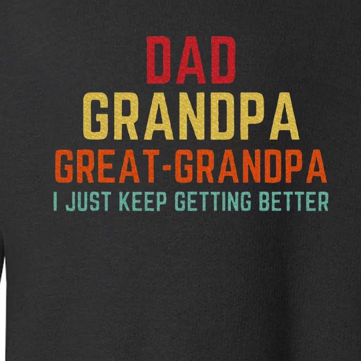 Fathers Day Gift From Grandkids Dad Grandpa Great Toddler Sweatshirt