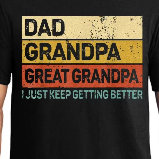 Fathers Day Gift From Grandkids Dad Grandpa Great GrandpaGrandpa Pajama Set