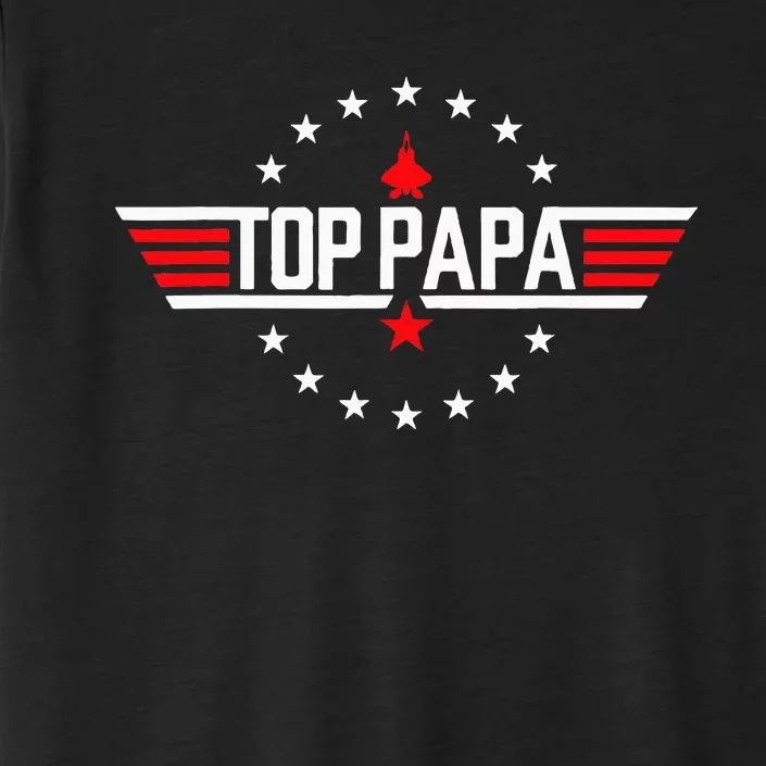 Fathers Day Gift Papa Gift From Grandkids Son Daughter ChromaSoft Performance T-Shirt