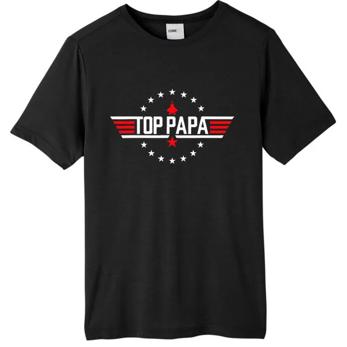 Fathers Day Gift Papa Gift From Grandkids Son Daughter ChromaSoft Performance T-Shirt