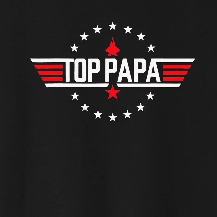 Fathers Day Gift Papa Gift from Grand Son Daughter Women's Crop Top Tee