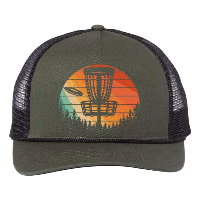 Funny Disc Golf Golfer Disc Golf Retro Rope Trucker Hat Cap