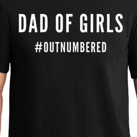 Fathers Day Gift For Daughter Wife Dad Of Outnumbered Pajama Set