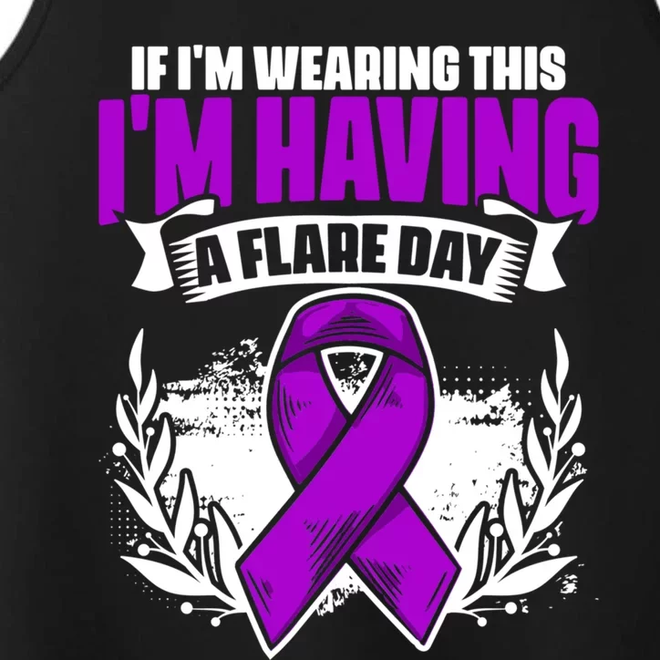 Flare Day Gift Fibro Survivor Warrior Fibromyalgia Awareness Gift Performance Tank