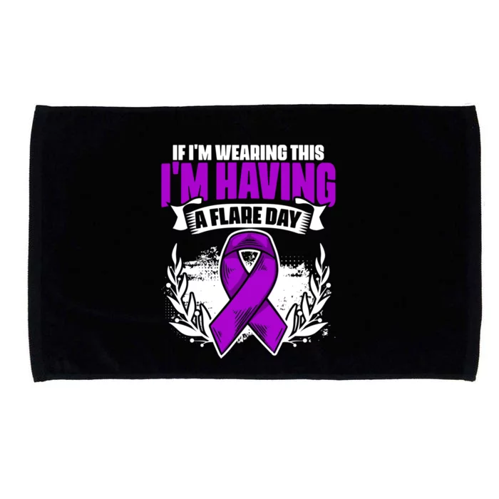 Flare Day Gift Fibro Survivor Warrior Fibromyalgia Awareness Gift Microfiber Hand Towel