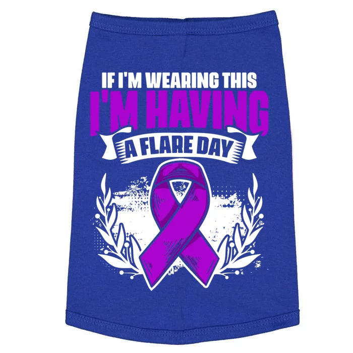 Flare Day Gift Fibro Survivor Warrior Fibromyalgia Awareness Gift Doggie Tank