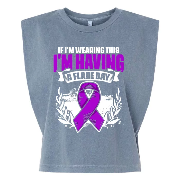 Flare Day Gift Fibro Survivor Warrior Fibromyalgia Awareness Gift Garment-Dyed Women's Muscle Tee