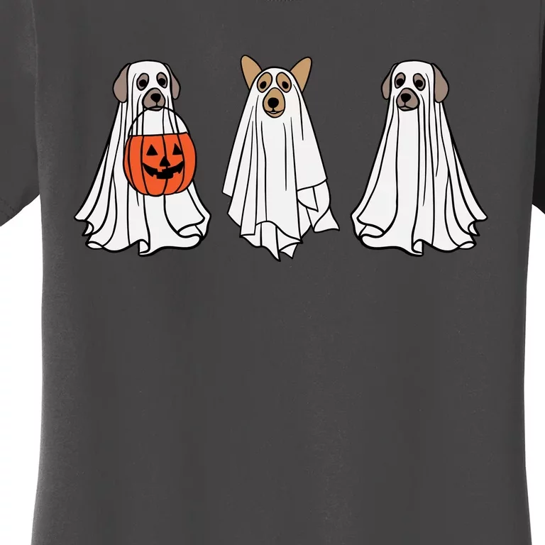 Funny Dog Ghosts Halloween Costume Women's T-Shirt