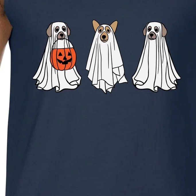 Funny Dog Ghosts Halloween Costume Comfort Colors® Tank Top