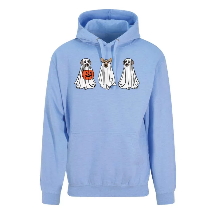 Funny Dog Ghosts Halloween Costume Unisex Surf Hoodie