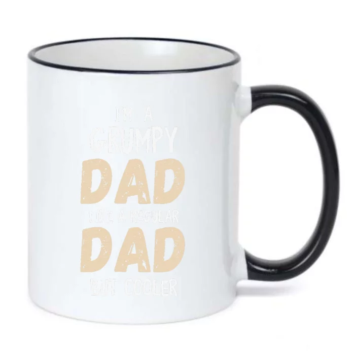 Fathers Day Grumpy Cool Father Dad Jokes Moody Cranky Black Color Changing Mug