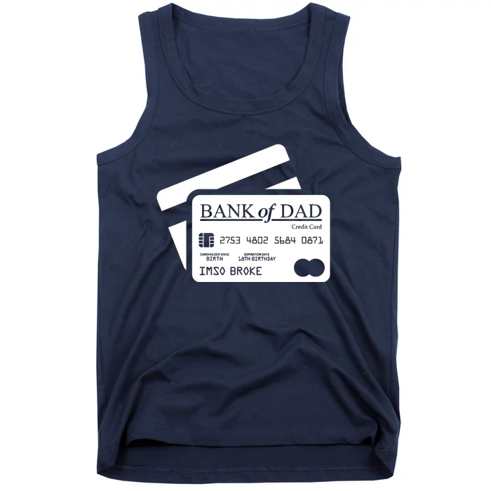 Funny Dad Gift Funny Bank Of Dad Fathers Day Tank Top