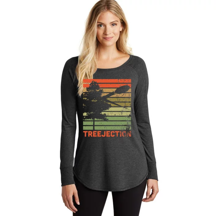 Funny Disc Golf and Frisbee disc Women's Perfect Tri Tunic Long Sleeve Shirt