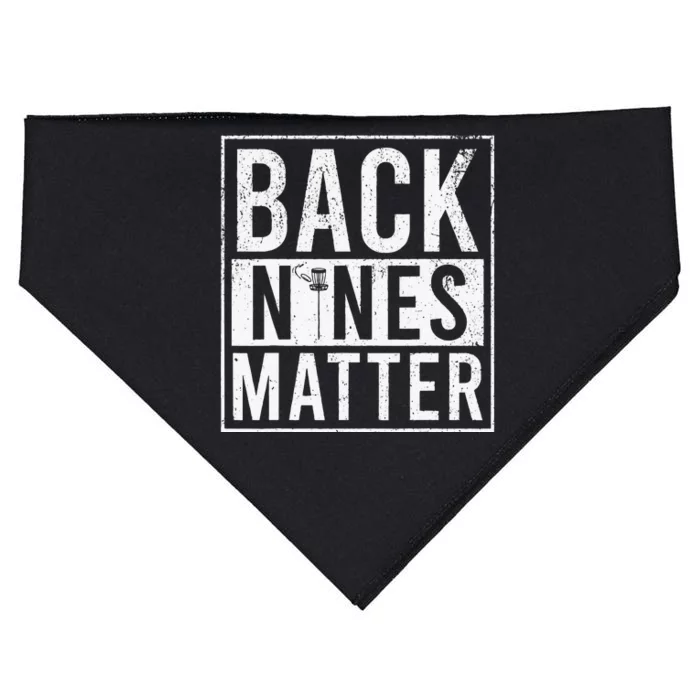 Funny Disc Golf - Back Nines Matter USA-Made Doggie Bandana