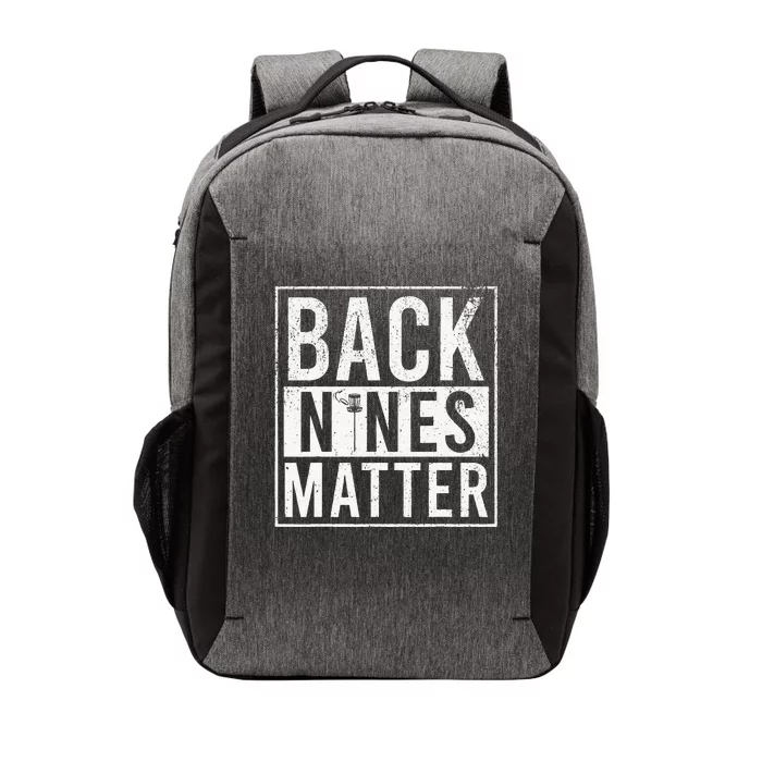 Funny Disc Golf - Back Nines Matter Vector Backpack