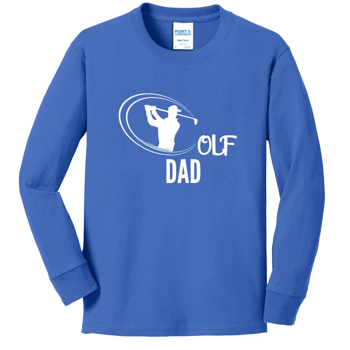 Father's Day Golf Dad Funny Golf Player Gift For Dad Kids Long Sleeve Shirt