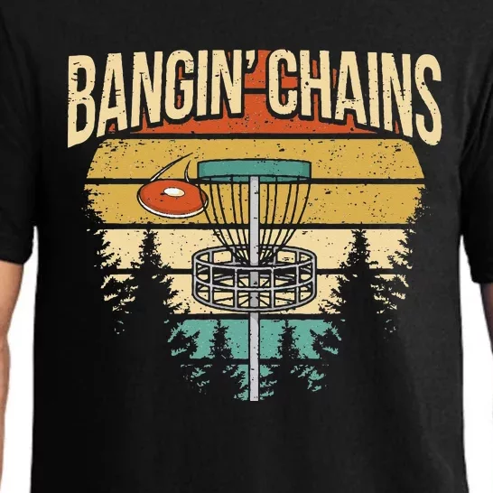 Funny Disc Golf Player Saying I Bangin' Chains Pajama Set