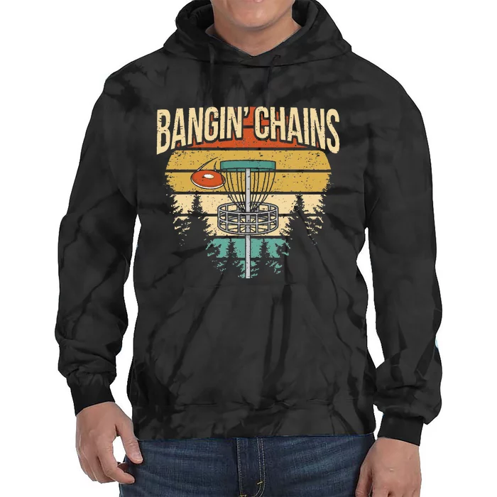 Funny Disc Golf Player Saying I Bangin' Chains Tie Dye Hoodie