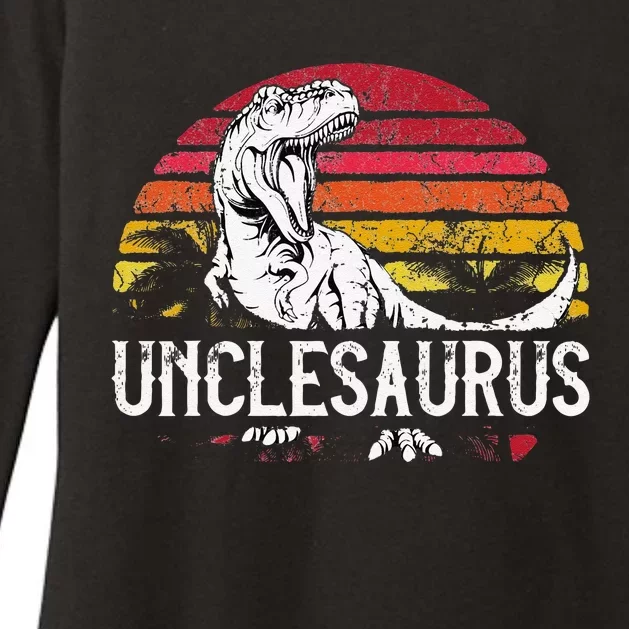 Fathers Day Gift For Unclesaurus Uncle Saurus T Rex Womens CVC Long Sleeve Shirt