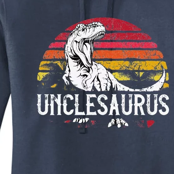 Fathers Day Gift For Unclesaurus Uncle Saurus T Rex Women's Pullover Hoodie