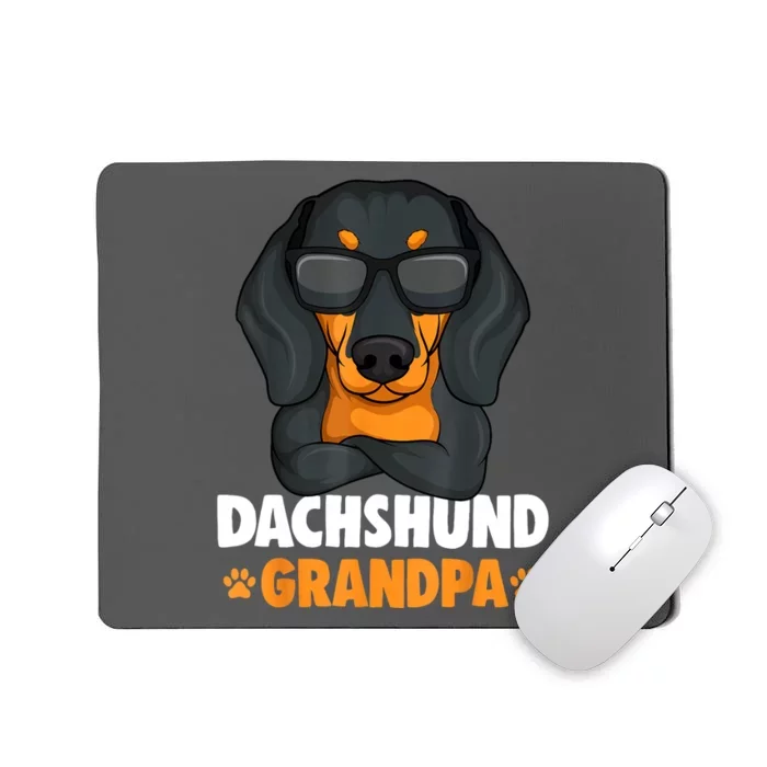 Funny Dachshund Grandpa Cute Weiner Dog Best Gift Mousepad