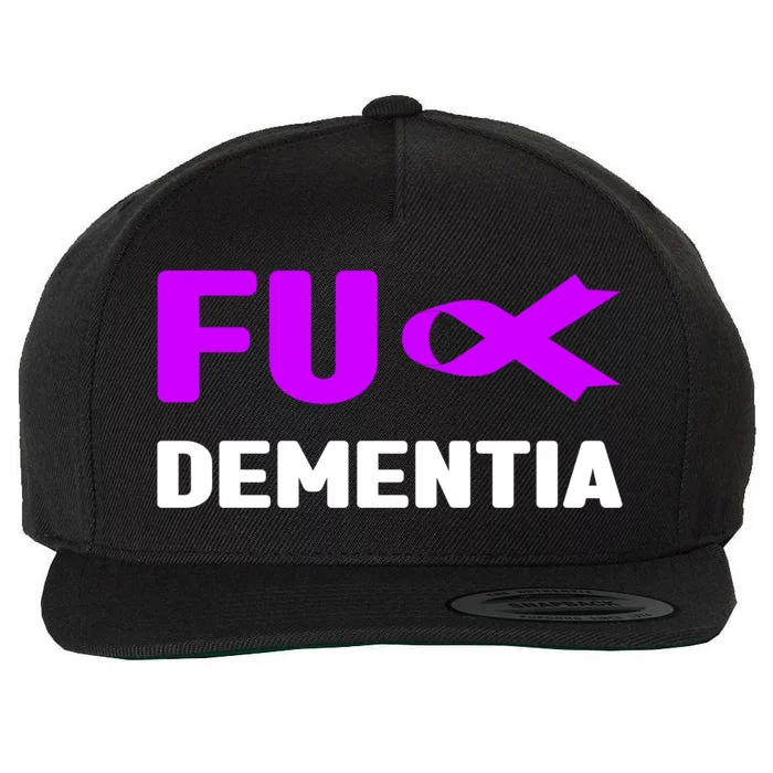 Fuck Detia Gift Cute Gift Fu Alzheimer's Alzheimer's Awareness Gift Wool Snapback Cap