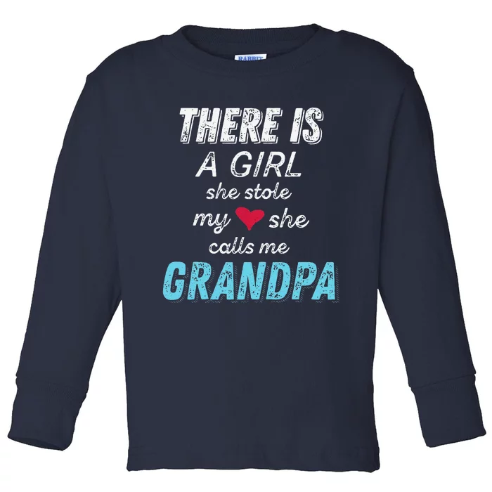 Fathers Day Gifts For Grandpa From Granddaughter Toddler Long Sleeve Shirt