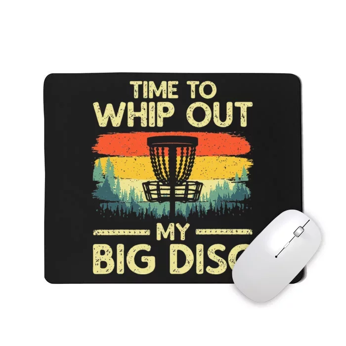 Funny Disc Golf Art For Men Women Flying Disc Sport Players Mousepad