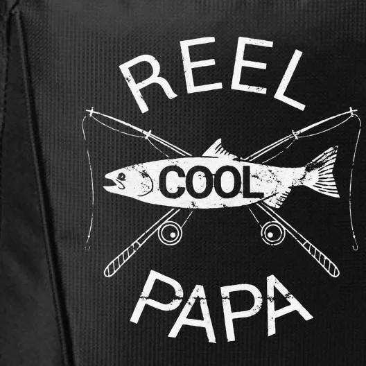 Fathers Day Gifts Funny Fishing Reel Cool Papa Dad Joke Gift City Backpack