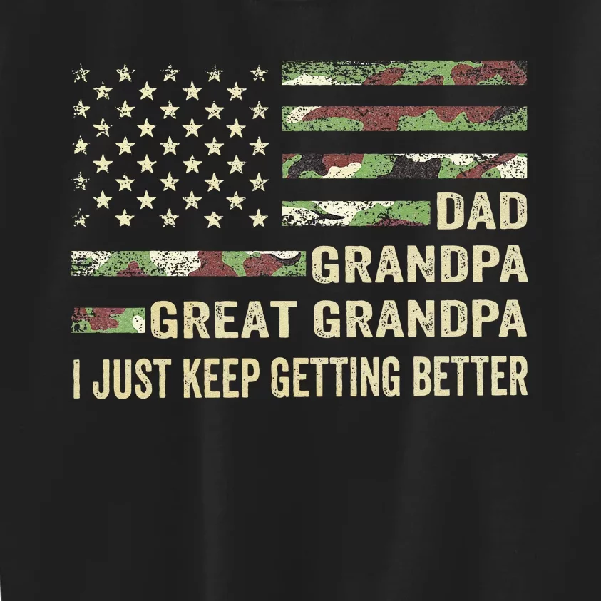 Fathers Day Gift From Grandkids Dad Grandpa Great Grandpa Kids Sweatshirt