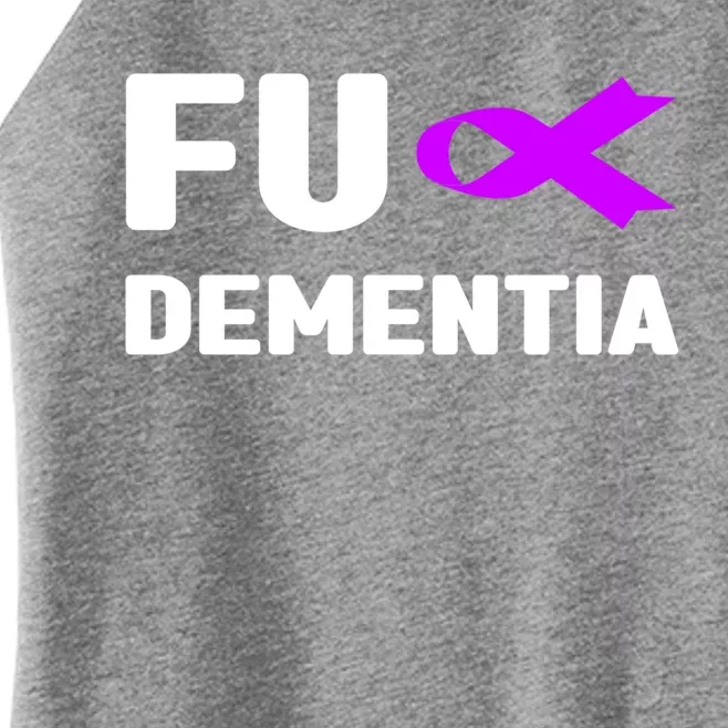 Fuck Detia Gift Fuck Alzheimer's Detia Alzheimer's Meaningful Gift Women’s Perfect Tri Rocker Tank