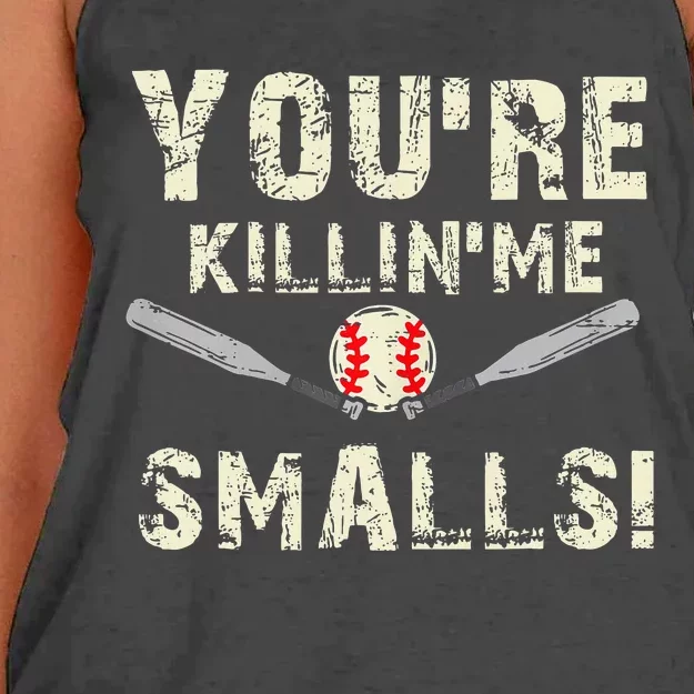 Funny Dad Gift YouRe Killing Me Smalls Dad And Child Women's Knotted Racerback Tank