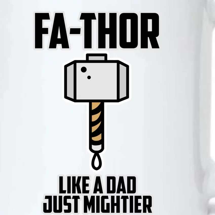 Fathers Day Gift For Dad Fathor Like A Dad Just Mightier Gift Black Color Changing Mug