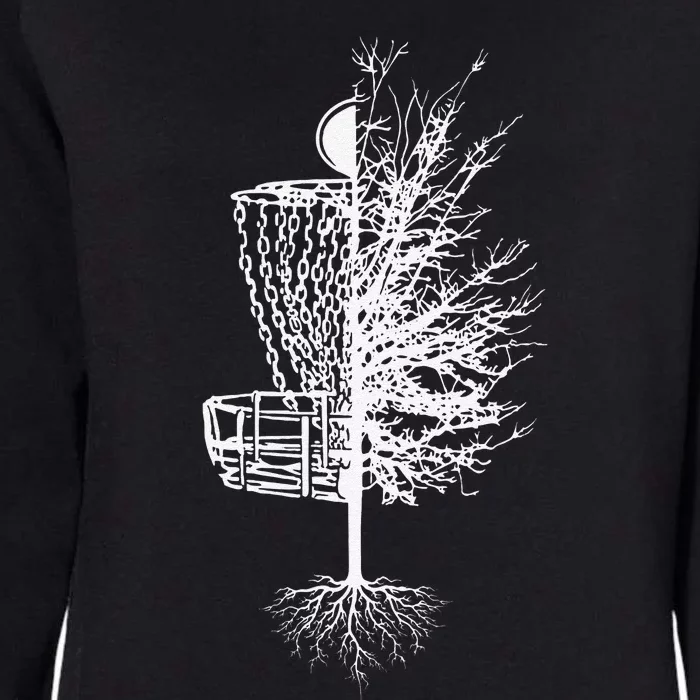 Funny Disc Golf Basket Tree Frisbee Golf Womens California Wash Sweatshirt