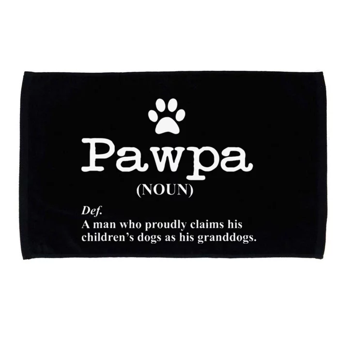 Funny Dog Grandpa Pawpa Defintion Microfiber Hand Towel