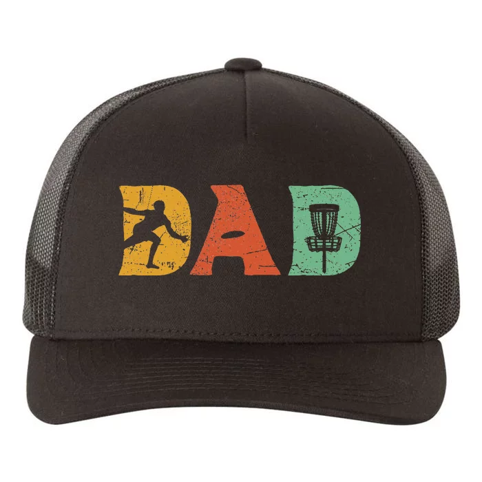 Funny Disc Golf Dad Retro Fathers Day Yupoong Adult 5-Panel Trucker Hat