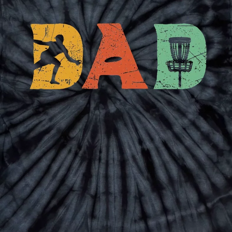 Funny Disc Golf Dad Retro Fathers Day Tie-Dye T-Shirt