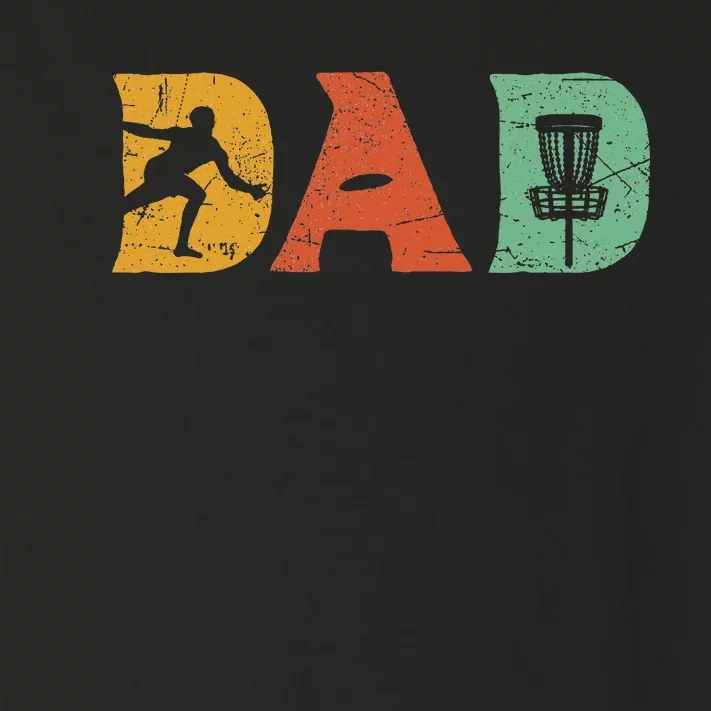 Funny Disc Golf Dad Retro Fathers Day Toddler Long Sleeve Shirt