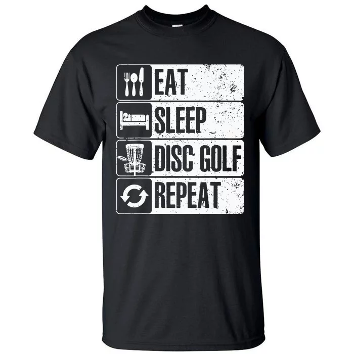 Funny Disc Golf Art For Golf Player Disc Golfers Tall T-Shirt