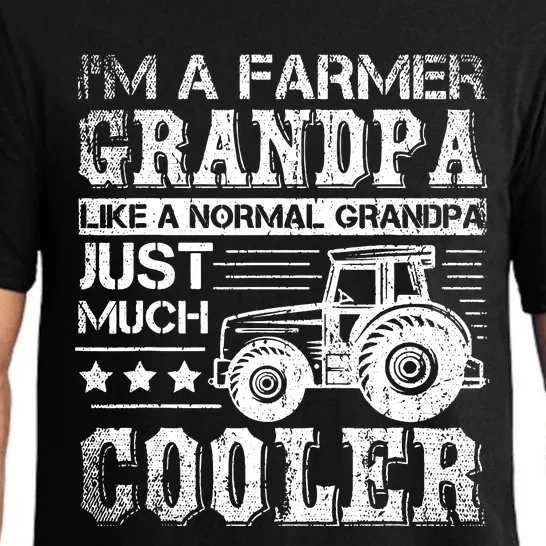 Fathers Day Gift Idea Grandpa Tractor Farmer Pajama Set