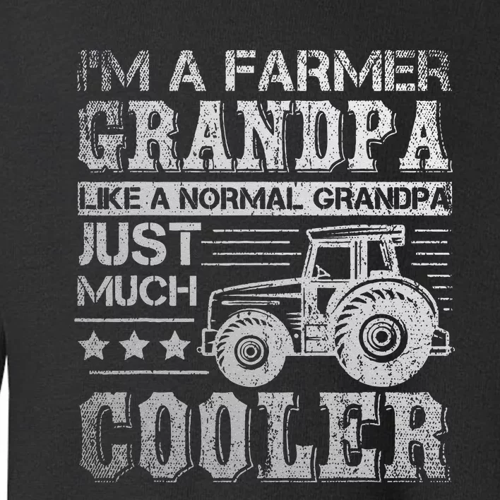 Fathers Day Gift Idea Grandpa Tractor Farmer Toddler Sweatshirt