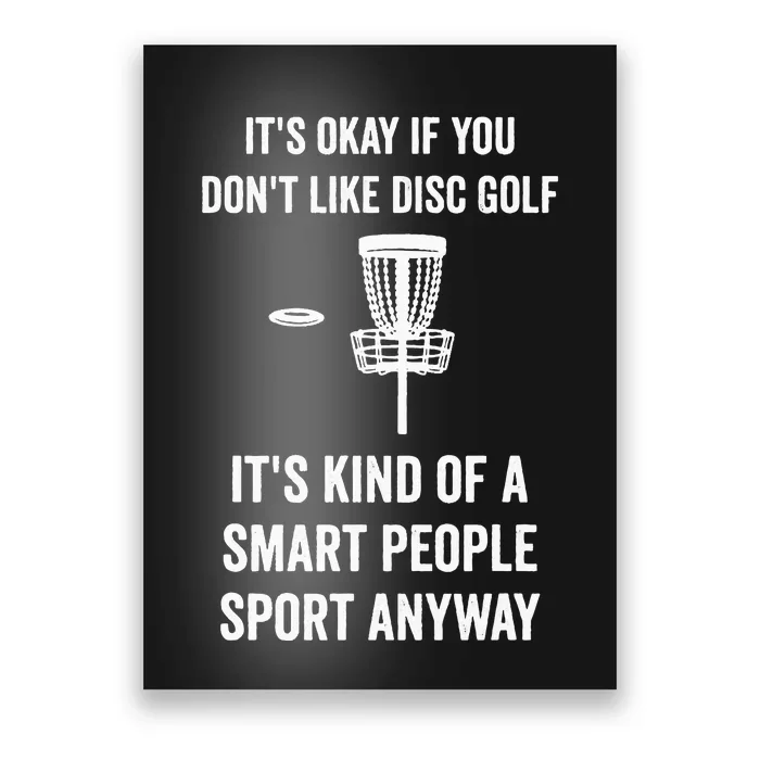 Funny Disc Golf Poster