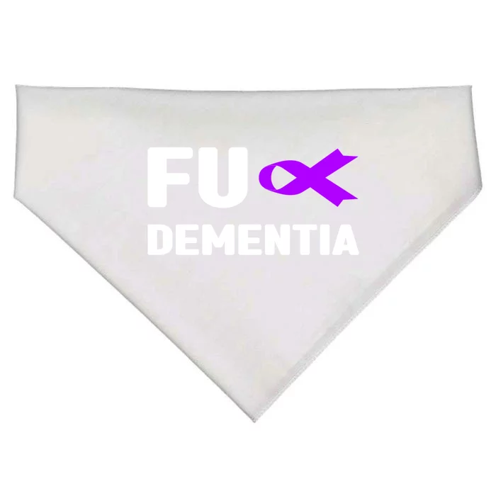 Fuck Detia Great Gift Fuck Alzheimer's Detia Awareness Gift USA-Made Doggie Bandana