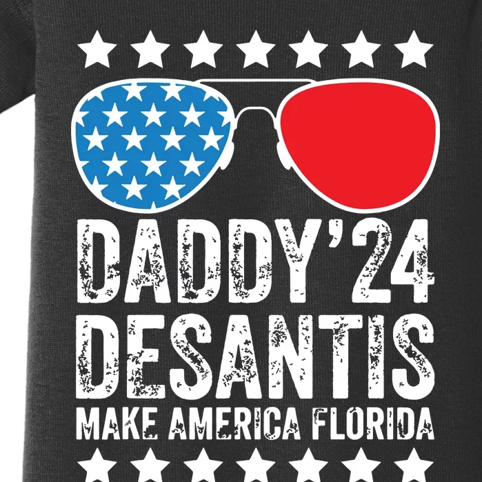 Fathers Day Gift Daddy 2024 Desantis Make America Florida Baby Bodysuit