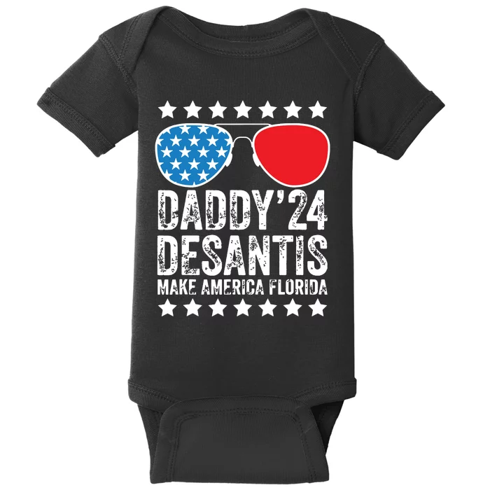 Fathers Day Gift Daddy 2024 Desantis Make America Florida Baby Bodysuit