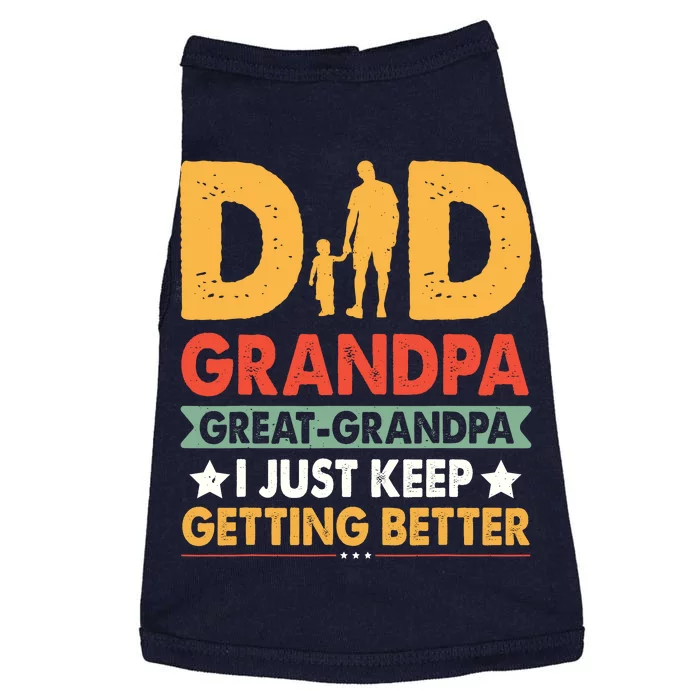 Funny Dad Great Grandpa For Fathers Day Doggie Tank