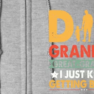 Funny Dad Great Grandpa For Fathers Day Full Zip Hoodie