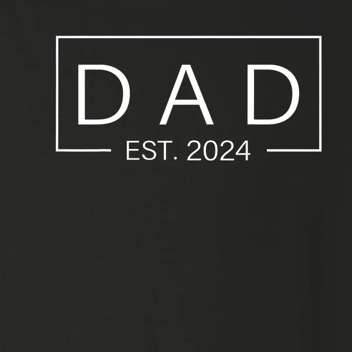 Fathers Day Gift Dad Est. 2024 Expect Baby Men Wife Daughter Toddler Long Sleeve Shirt