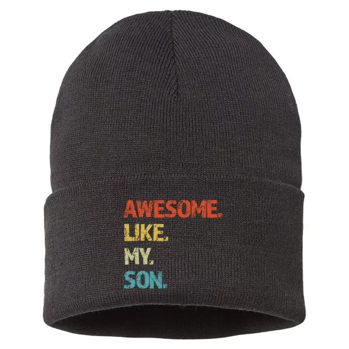 Fathers Day Gift Funny Dad Sustainable Knit Beanie