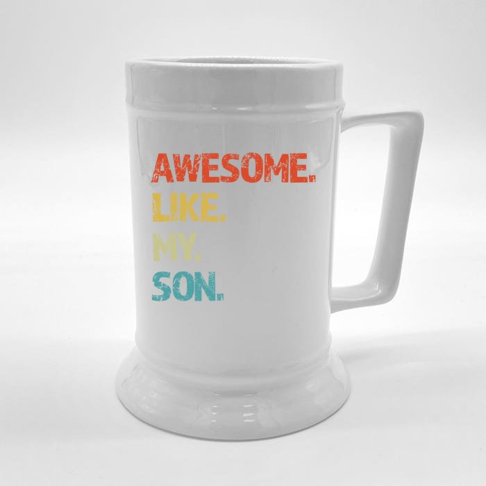 Fathers Day Gift Funny Dad Front & Back Beer Stein